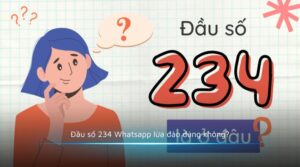 Đầu số 234 Whatsapp lừa đảo đúng không